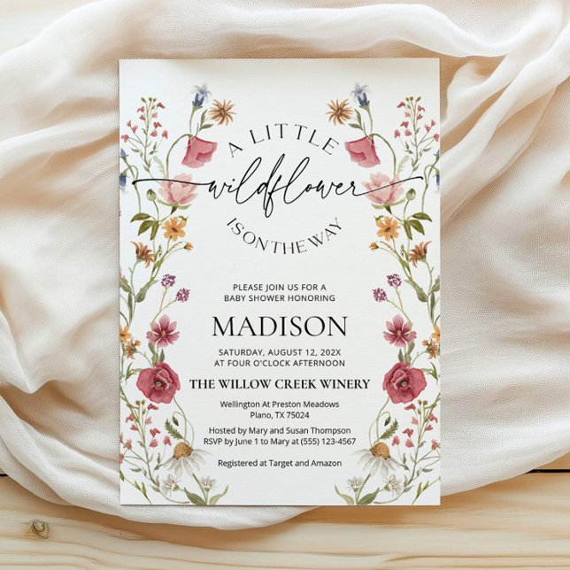 Wildflower Baby Shower Invitation (Creator Uploaded)