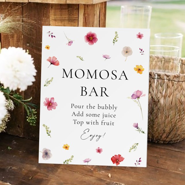 Wildflower Baby Shower Momosa Bar Foam Board (Creator Uploaded)