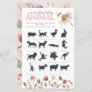 Wildflower Baby Shower Name the Baby Animal Game