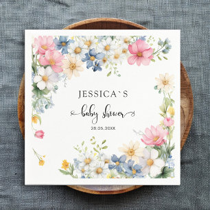 Wildflower, Baby Shower Napkins