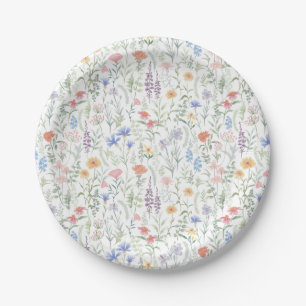 Wildflower Baby Shower Napkins Paper Plates