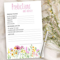 Wildflower Baby Shower Predictions and Advice