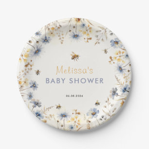 Wildflower Baby Shower Spring  Paper Plates