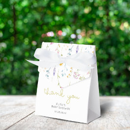 Wildflower Baby Shower Thank You Favor Boxes
