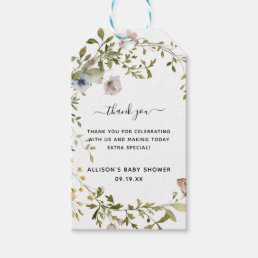Wildflower | Baby Shower Thank You Gift Tags