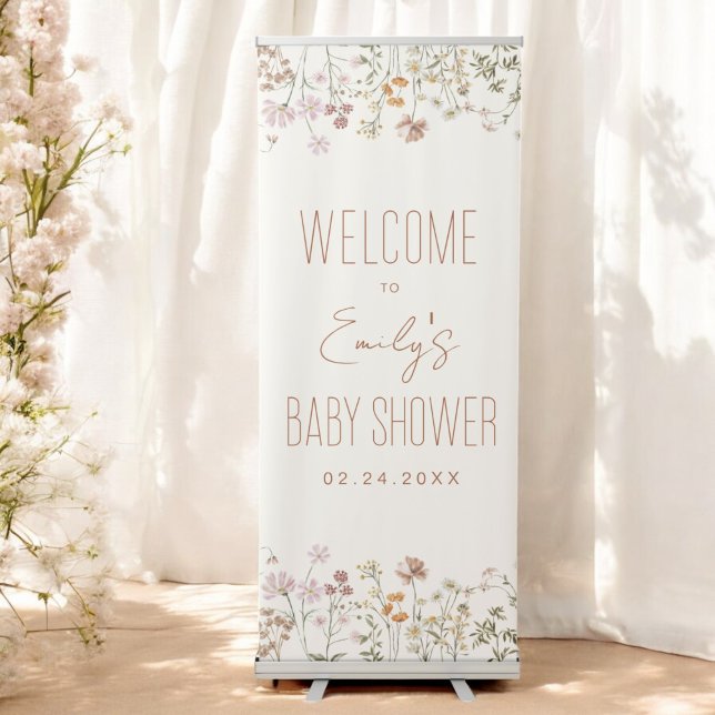 Wildflower Baby Shower Welcome Sign In Bloom (Creator Uploaded)