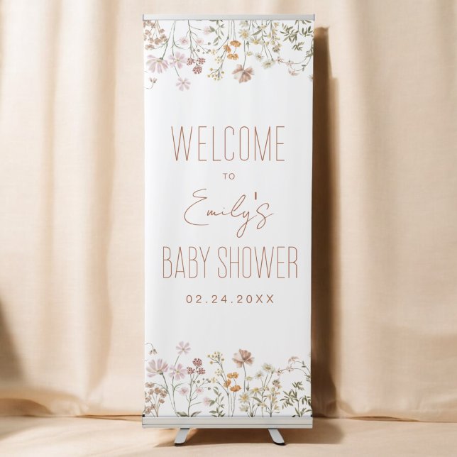 Wildflower Baby Shower Welcome Sign In Bloom (Creator Uploaded)