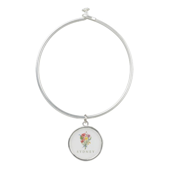  Wildflower Bangle Bracelet (Front)