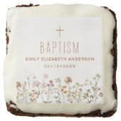 Wildflower Baptism Garden In Bloom Floral Brownie (Front)