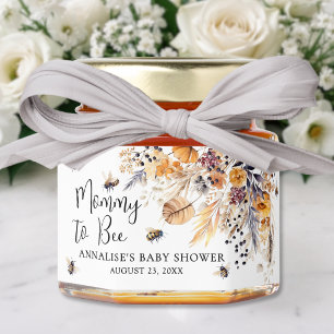 Wildflower Bee Baby Shower Honey Jar Favors