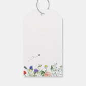 Wildflower Bee Bridal Shower Gift Tags (Back)