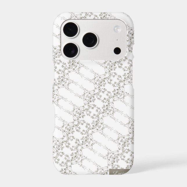 Wildflower Big floral Pattern Iphone Case (Back)