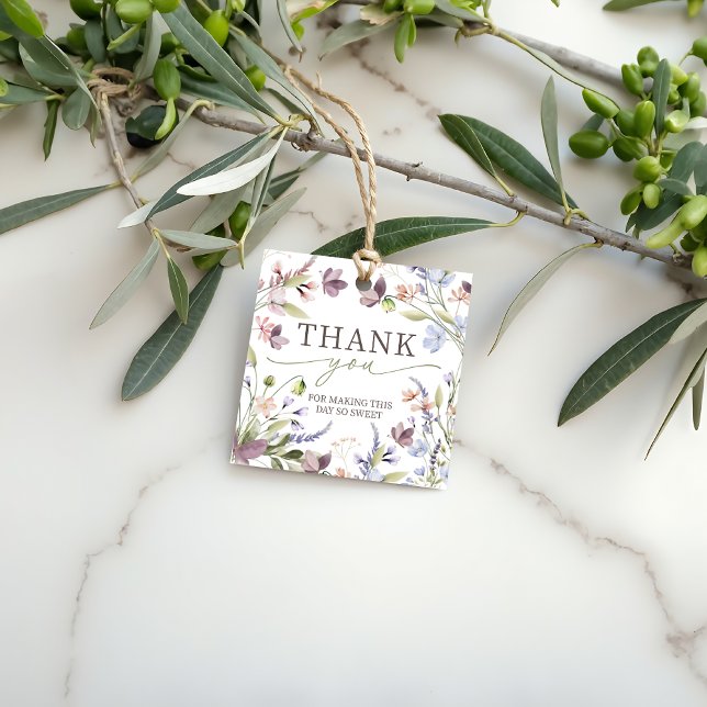 Wildflower Birthday Favor Tags (Creator Uploaded)