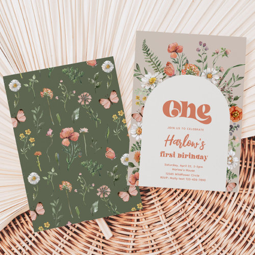 Wildflower Birthday Invitation | Wildflower First