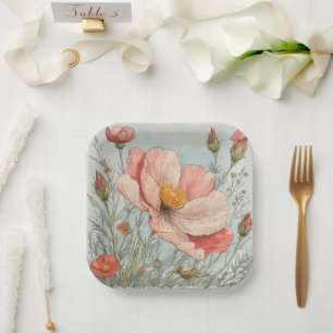Wildflower Birthday or Shower Paper Plates