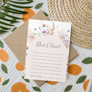 Wildflower Birthday Time Capsule Card