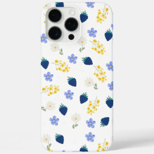Wildflower & Blackberry Floral Pattern iPhone 16 Pro Max Case
