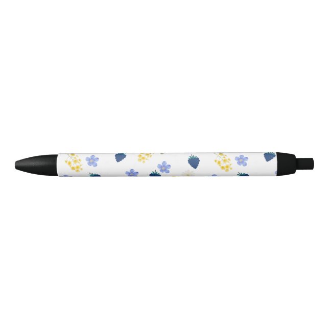 Wildflower & Blackberry Floral Pattern Pen (Front)