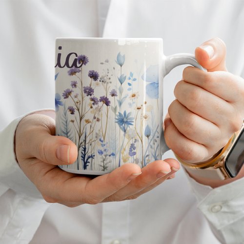 Wildflower Bliss Watercolor  Coffee Mug