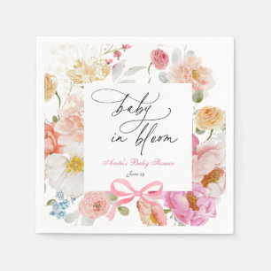 Wildflower Bloom Baby Shower Napkins