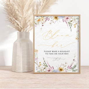 Wildflower Bloom Flower Bar Poster