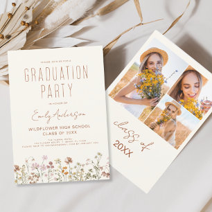 Wildflower Bloom Graduation Party Photo Boho