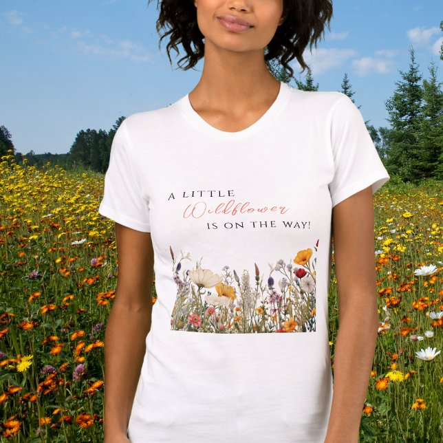 Wildflower Bloom Little Wildflower Baby Shower T-Shirt (Creator Uploaded)