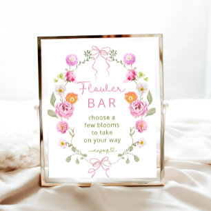 Wildflower Bloom or Flower Bar Poster