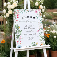 Wildflower Bloom or Flower Bar Sign