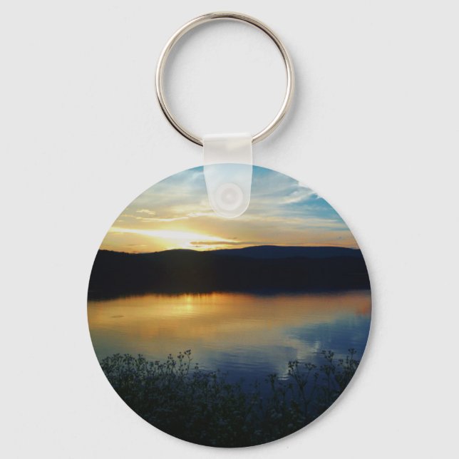 Wildflower, Blue sunset Keychain (Front)