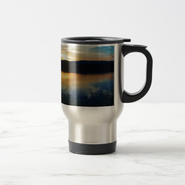 Wildflower, Blue sunset Travel Mug (Right)