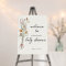 Wildflower Boho Baby Shower Cream Welcome Sign