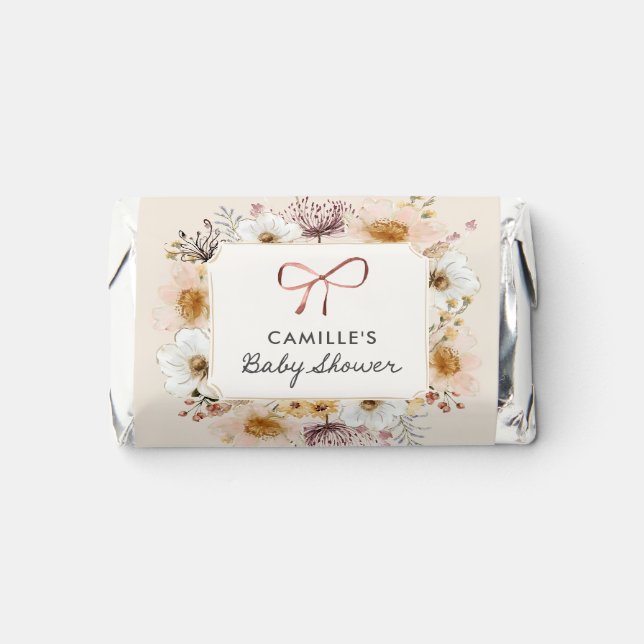 Wildflower Boho Baby Shower Favor (Front)