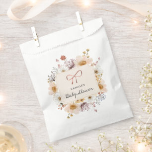 Wildflower Boho Baby Shower Favor Bag
