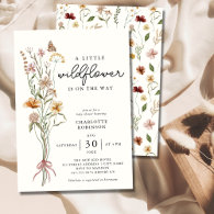 Wildflower Boho Baby Shower Invitation