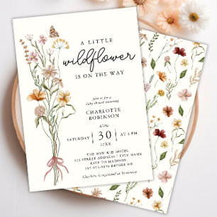 Wildflower Boho Baby Shower Invitation