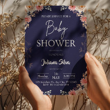 Wildflower Boho Baby Shower Invitation