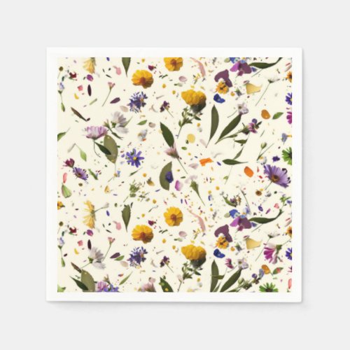 Wildflower Boho Baby Shower  Napkins