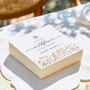 Wildflower Boho Baby Shower Napkins