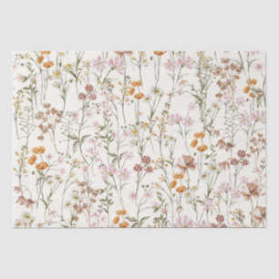 Wildflower Boho Bloom Garden Boho Tissue Paper