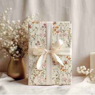 Wildflower Boho Bloom Garden Boho Wrapping Paper
