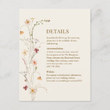 Wildflower Boho | Botanical Enclosure Card