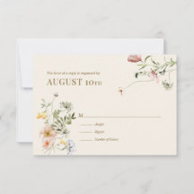 Wildflower Boho | Botanical Response Card