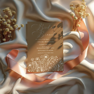 Wildflower Boho Bridal Brunch Shower Invitation