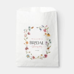 Wildflower Boho Bridal Shower Favor Bag