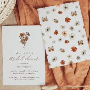Wildflower Boho Bridal Shower Invitation