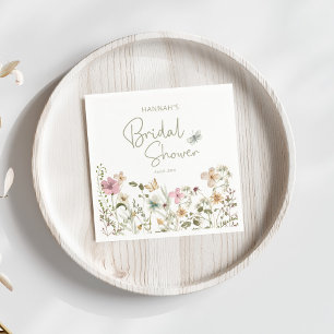 Wildflower Boho Bridal Shower Napkins