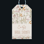 Wildflower Boho Bridal Shower Watercolor In Bloom Gift Tags<br><div class="desc">Looking for the perfect gift tag to add a special touch to your bridal shower gift? Our Wildflower Bridal Shower Gift Tag is the perfect choice! Featuring delicate illustrations of colorful wildflowers and a charming handwritten message, this gift tag adds a touch of whimsy and beauty to any present. Made...</div>