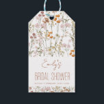 Wildflower Boho Bridal Shower Watercolor In Bloom Gift Tags<br><div class="desc">Looking for the perfect gift tag to add a special touch to your bridal shower gift? Our Wildflower Bridal Shower Gift Tag is the perfect choice! Featuring delicate illustrations of colorful wildflowers and a charming handwritten message, this gift tag adds a touch of whimsy and beauty to any present. Made...</div>