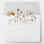 Wildflower Boho Chic Modern Floral Wedding Envelope<br><div class="desc">Wildflower Boho Chic Modern Floral Wedding Invitation Envelope. Celebrate your special day with this elegant and beautiful wedding invitation design to beautify your special occasion. All the texts are pre-arranged for you to personalize easily and quickly with your own details.</div>